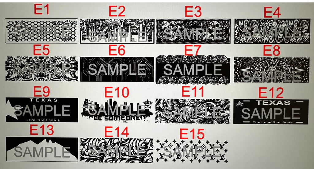 HARD HAT NAME PLATES GOLD ACRYLIC