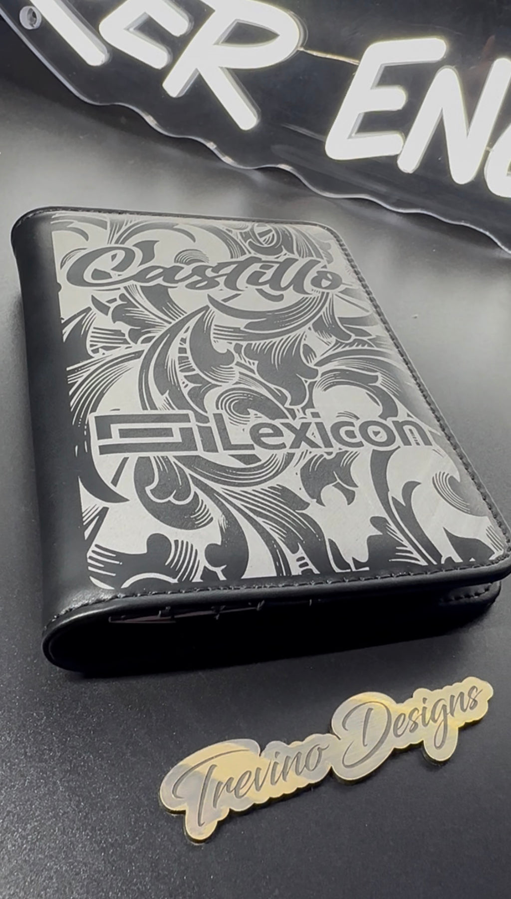 Pocket style notepad leather cover