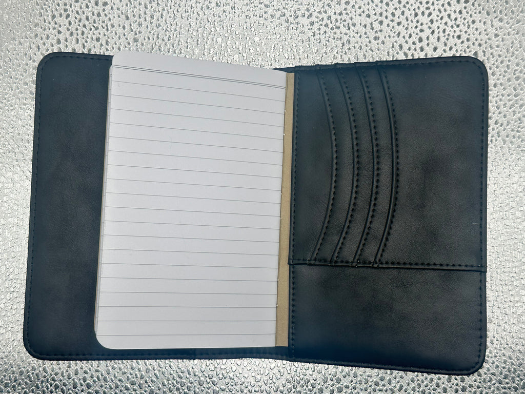 Pocket style notepad leather cover