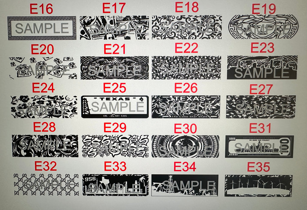 Polished Hard Hat Name Plate