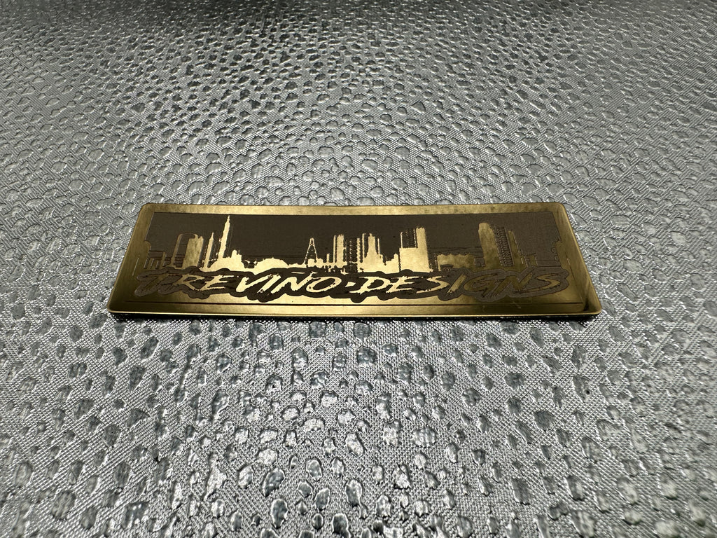 MIRROR COLOR HARD HAT NAMEPLATES