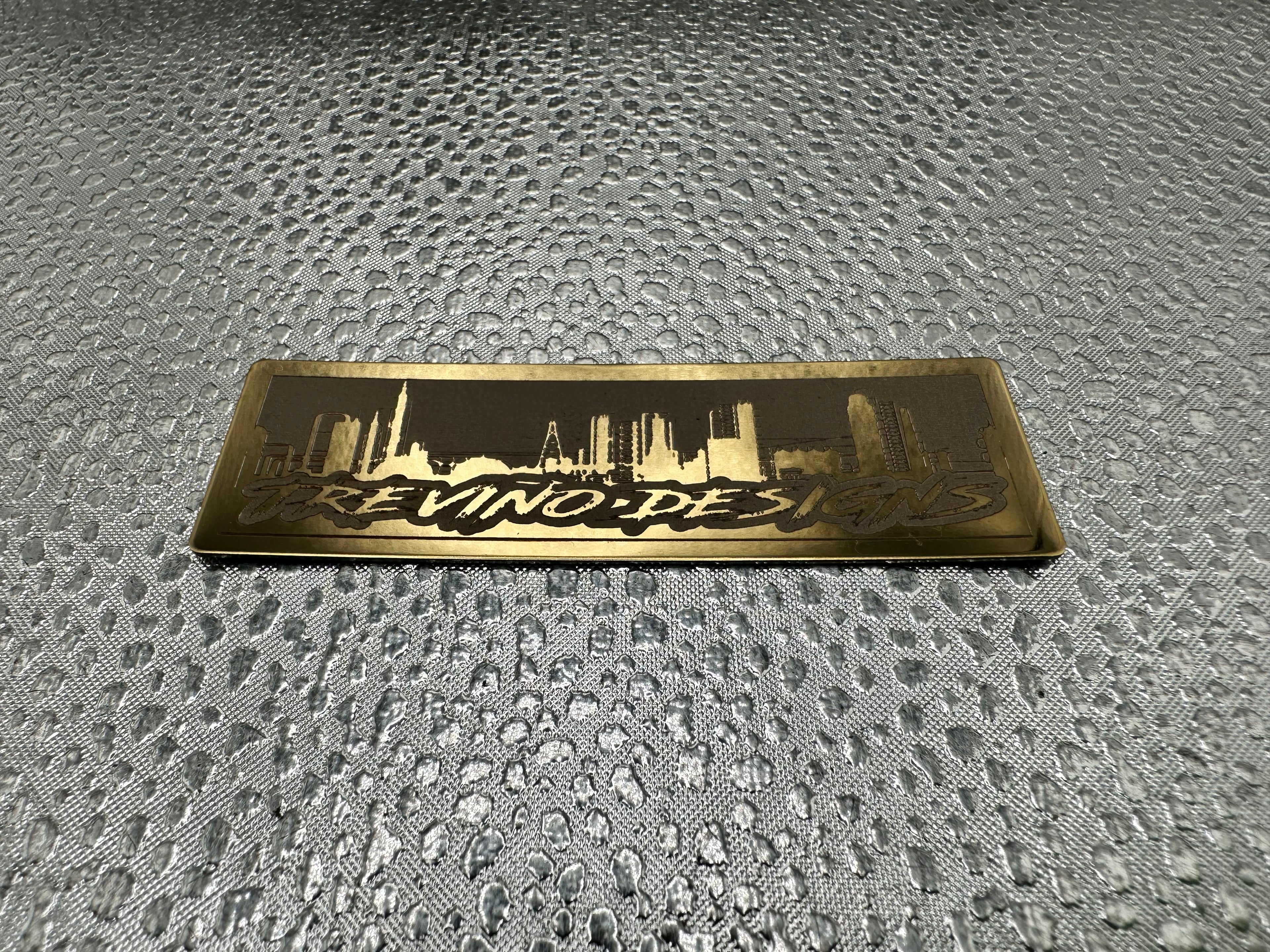 MIRROR COLOR HARD HAT NAMEPLATES