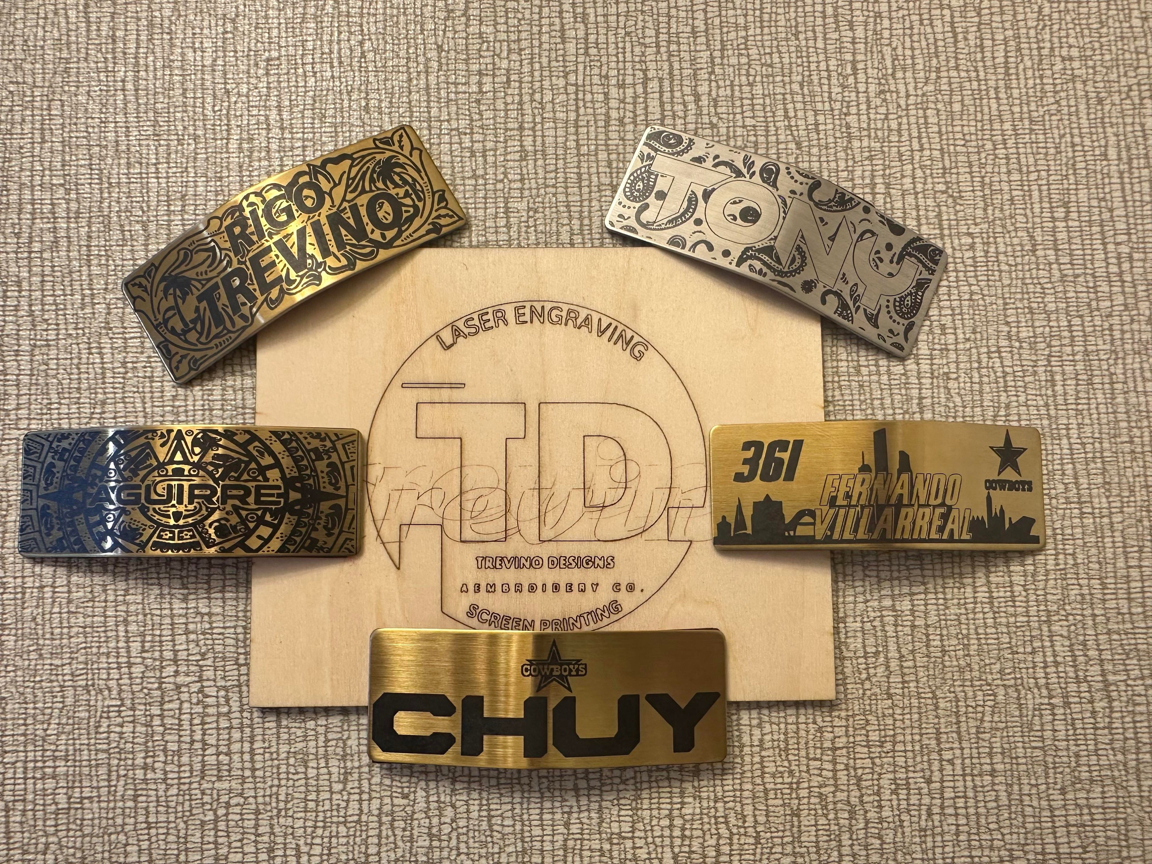 HARD HAT NAMEPLATES SILVER BRUSH FINISH